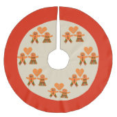 Kute kerstontbijtkoekoek kerstboom rok (Voorkant)