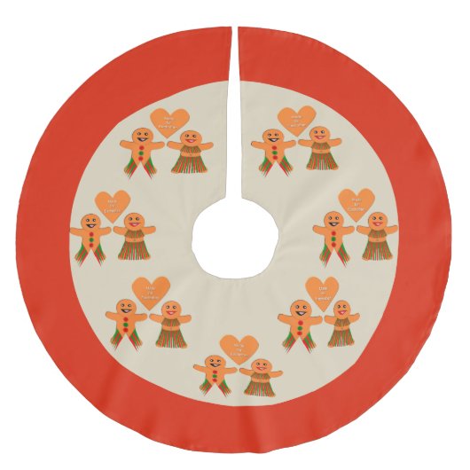 Kute kerstontbijtkoekoek kerstboom rok (Voorkant)