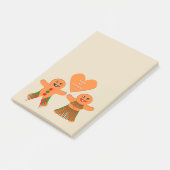 Kute kerstontbijtkoekoek post-it® notes (Schuin)