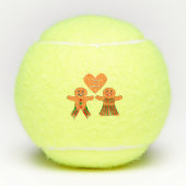 Kute kerstontbijtkoekoek tennisballen (Voorkant)