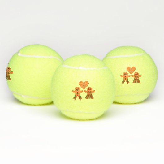 Kute kerstontbijtkoekoek tennisballen (Multi)
