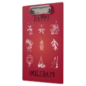 Kute-kerstontwerp aanpassen klembord (Links)