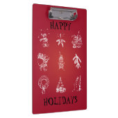 Kute-kerstontwerp aanpassen klembord (Rechts)