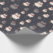 Kute kerstpantserpapier cadeaupapier (Hoek)