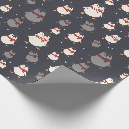 Kute kerstpantserpapier cadeaupapier (Hoek)