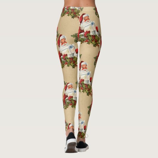 Kute  kerstpatronen, Kerstmis Leggings (Achterkant)