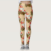 Kute  kerstpatronen, Kerstmis Leggings (Voorkant)