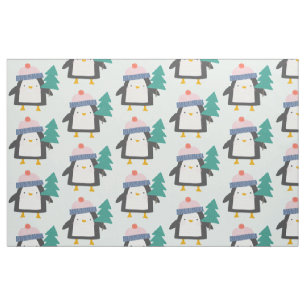 Kute kerstpatroop in Blauwgroen Mint Stof