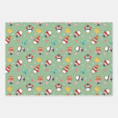 Kute kerstpinguïns inpakpapier vel (Voorkant 3)