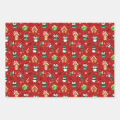 Kute kerstpinguïns inpakpapier vel (Voorkant 2)