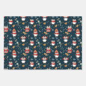 Kute kerstpinguïns inpakpapier vel (Voorkant)