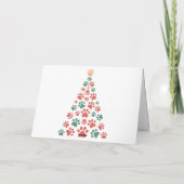 Kute kerstpuppy bedankkaart (Achterkant)