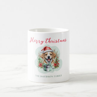Kute kerstpuppy koffiemok