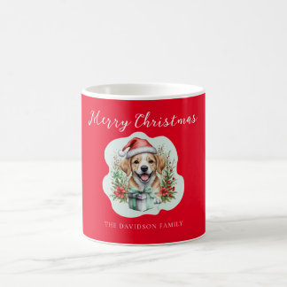 Kute kerstpuppy koffiemok