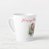 Kute kerstpuppy latte mok (Linkerhoek)