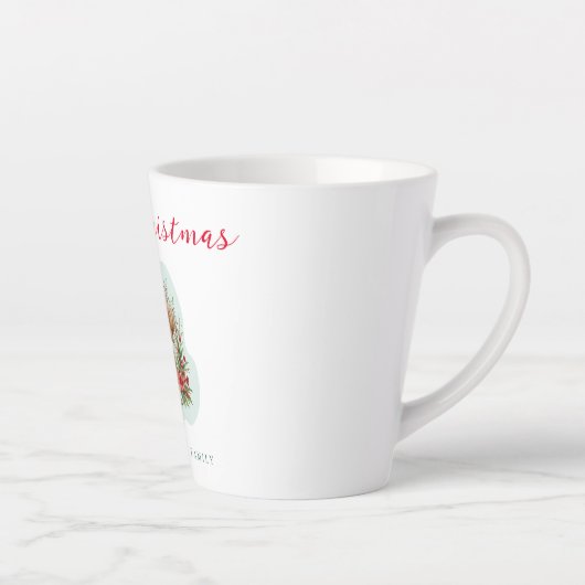 Kute kerstpuppy latte mok (Rechts)