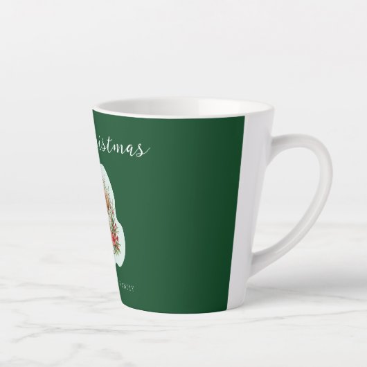 Kute kerstpuppy latte mok (Rechts)