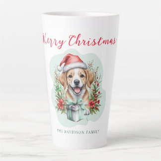 Kute kerstpuppy latte mok
