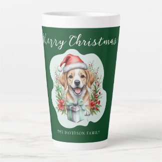 Kute kerstpuppy latte mok