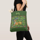 Kute kerstrendiertje in Forest met Holly Tote Bag (Dichtbij)