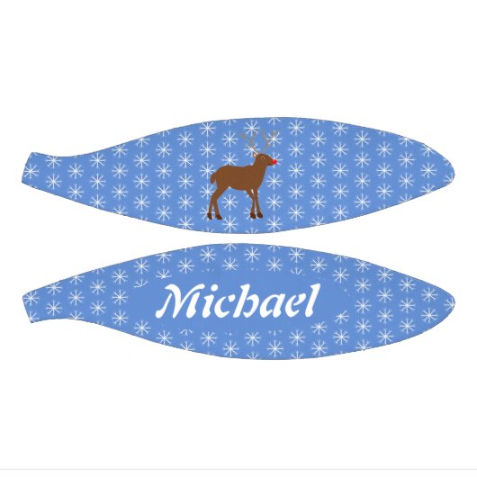 Kute kerstrendiertje met Red Nose Custom Basketbal (Panelen)