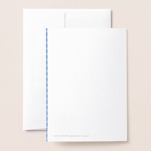 Kute kerstrendiertje met Red Nose Custom Folie Kaarten (Met envelop)