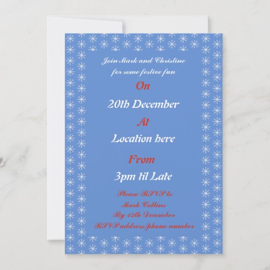 Kute kerstrendiertje met Red Nose Custom Kaart (Achterkant)