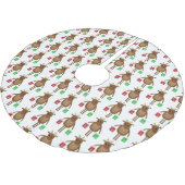 Kute kerstrenrendierskuid kerstboom rok (Gekanteld)