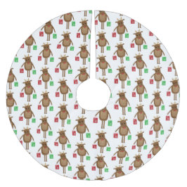 Kute kerstrenrendierskuid kerstboom rok