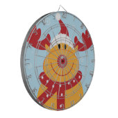 Kute kerstrenrendiertje dartbord (Voorkant Links)