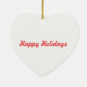 Kute kerstrenrendiertje keramisch ornament (Achterkant)