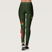Kute kerstrenrendiertje leggings (Achterkant)