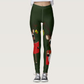 Kute kerstrenrendiertje leggings (Voorkant)