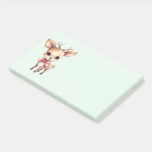 Kute kerstrenrendiertje post-it® notes (Schuin)