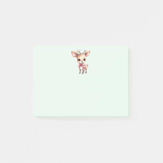Kute kerstrenrendiertje post-it® notes (Voorkant)