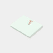 Kute kerstrenrendiertje post-it® notes (Schuin)
