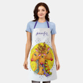 Kute kerstrenrenrendiertjes met sterren schort (Gedragen)