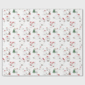 Kute kerstschapenvlees met omlooppapier cadeaupapier (Vlak)