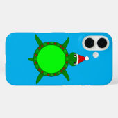 Kute kerstschildpad met Flowery Shell Case-Mate iPhone Case (Achterkant (horizontaal))