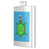 Kute kerstschildpad met Flowery Shell Custom Flacon (Links)