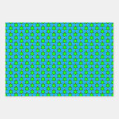 Kute kerstschildpad met Flowery Shell Custom Inpakpapier Vel (Voorkant 3)