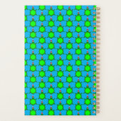 Kute kerstschildpad met Flowery Shell Custom Planner (Achterkant)