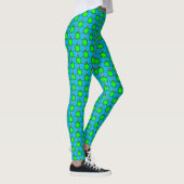 Kute kerstschildpad met Flowery Shell Leggings (Rechts)