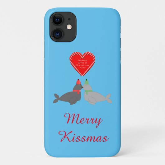 Kute kerstsissszegels Case-Mate iPhone case (Achterkant)