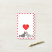 Kute kerstsissszegels post-it® notes (Op bureau)