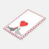 Kute kerstsissszegels post-it® notes (Schuin)