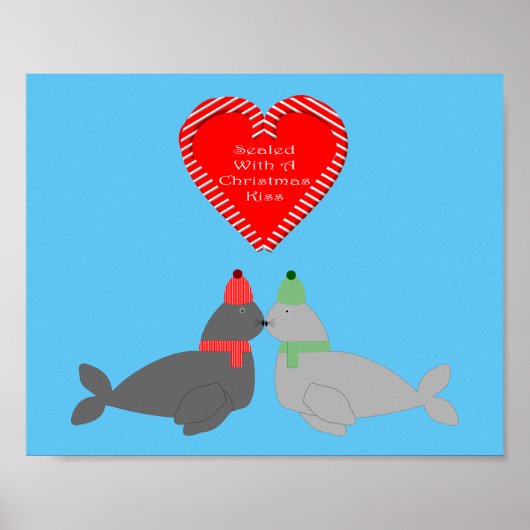 Kute kerstsissszegels poster (Voorkant)