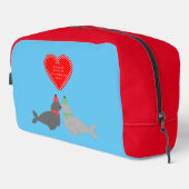 Kute kerstsissszegels toilettasje (Rechterhoek)