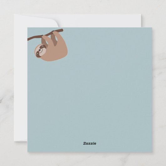 Kute kerstsleuf feestdagenkaart (Achterkant)