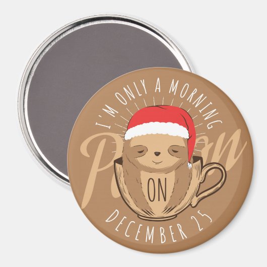 Kute kerstsleuf magneet (Voorkant / Achterkant)